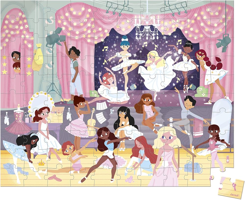 Puzzles Les danseuses (100 pcs) - Janod