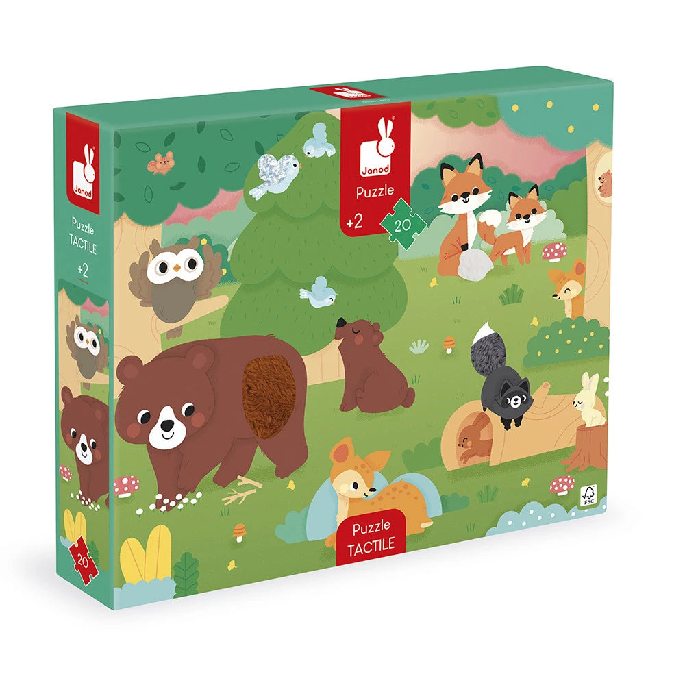 Puzzle tactile Forêt (20;pcs ) - Janod