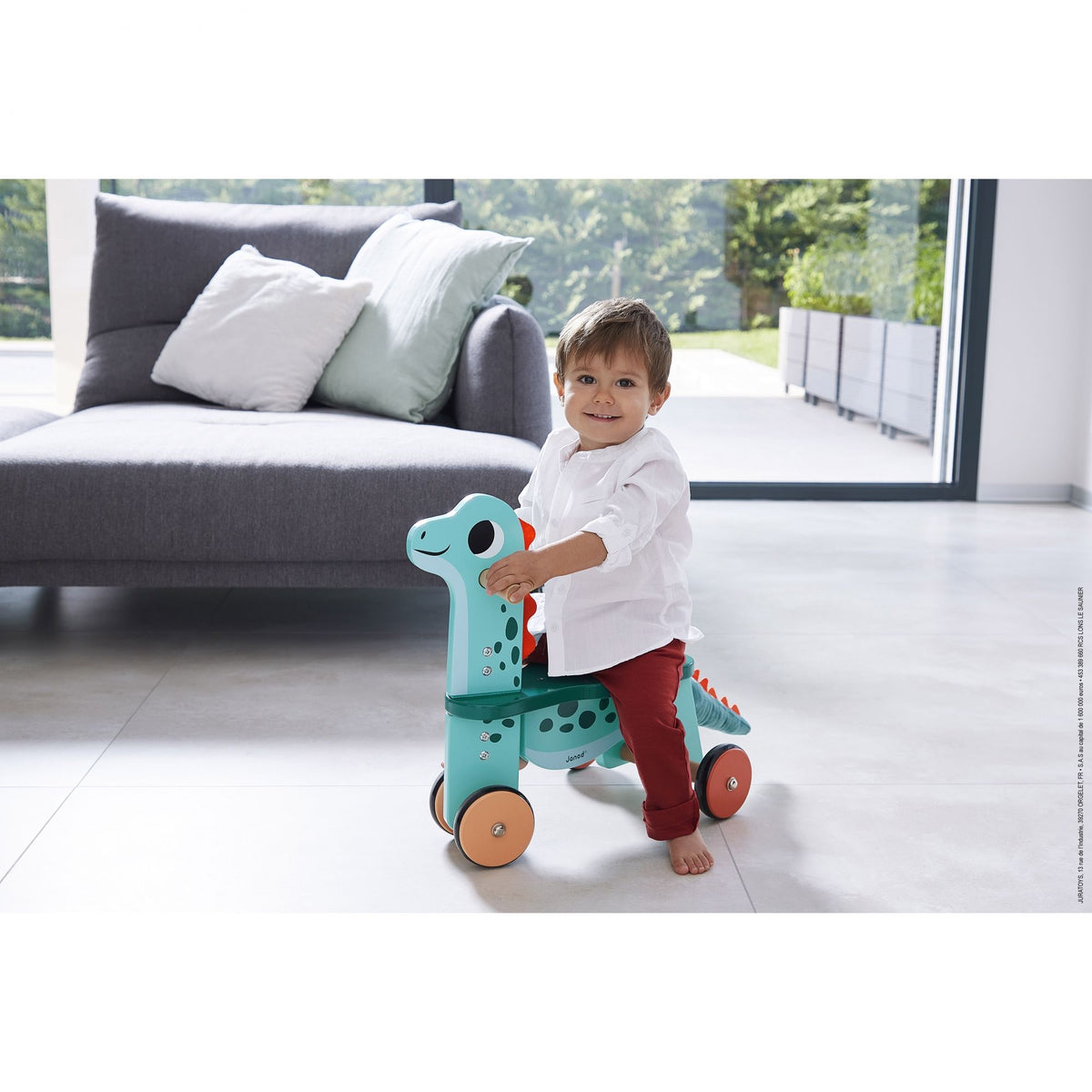 Porteur Portosaurus en bois - Janod