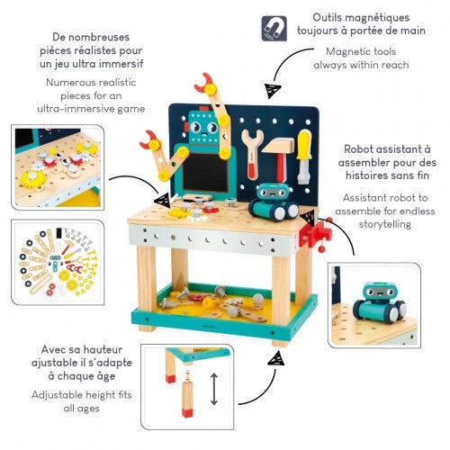 Grand établi robot en bois - Janod