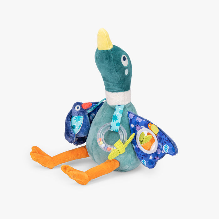 Peluche d’activités canard Leon la marre aux grenouille - Moulin roty