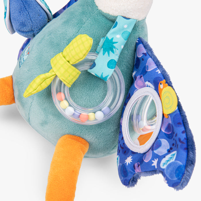 Peluche d’activités canard Leon la marre aux grenouille - Moulin roty