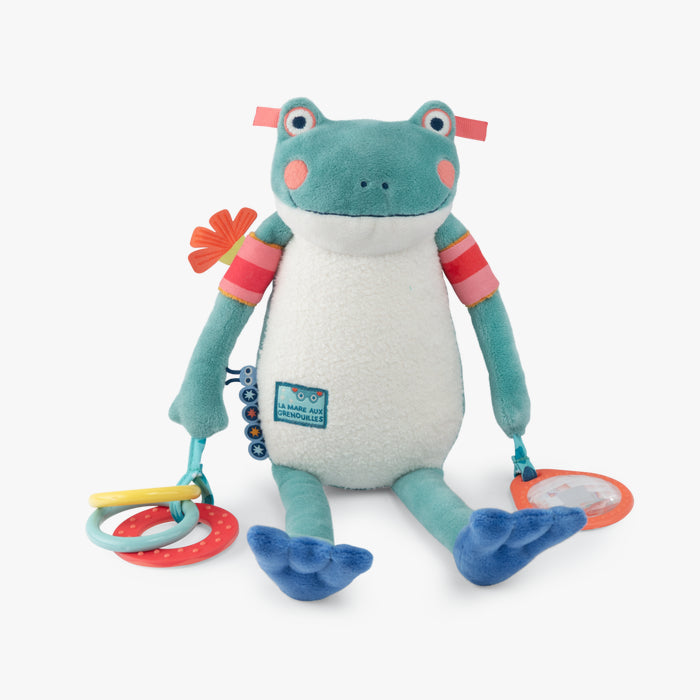 Peluche d’activité grenouille Raoul la marre aux grenouilles - Moulin roty