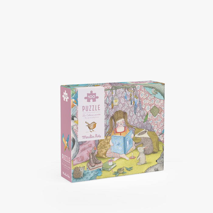 Puzzle la cabane secret 100 pcs Les rosalies - Moulin roty