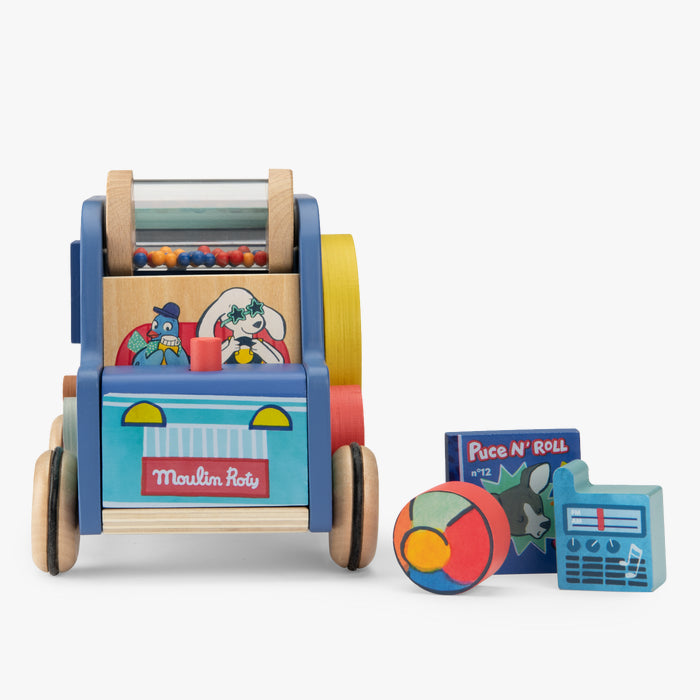 Voiture multi activités Puce & Pilou - Moulin roty