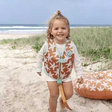 Gilet de natation orange étoile de mer - Swim essentials
