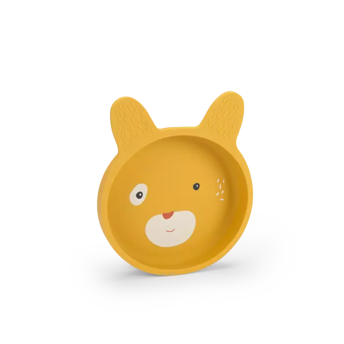 Coffret vaisselle silicone alimentaire Trois petits lapins - Moulin roty