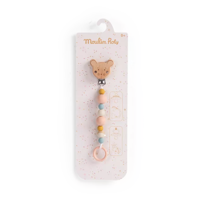 Attache tétine souris La petite école de danse - Moulin roty