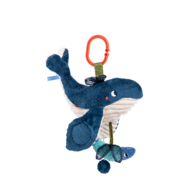 Peluche baleine musicale à suspendre Les aventures de paulie - Moulin roty