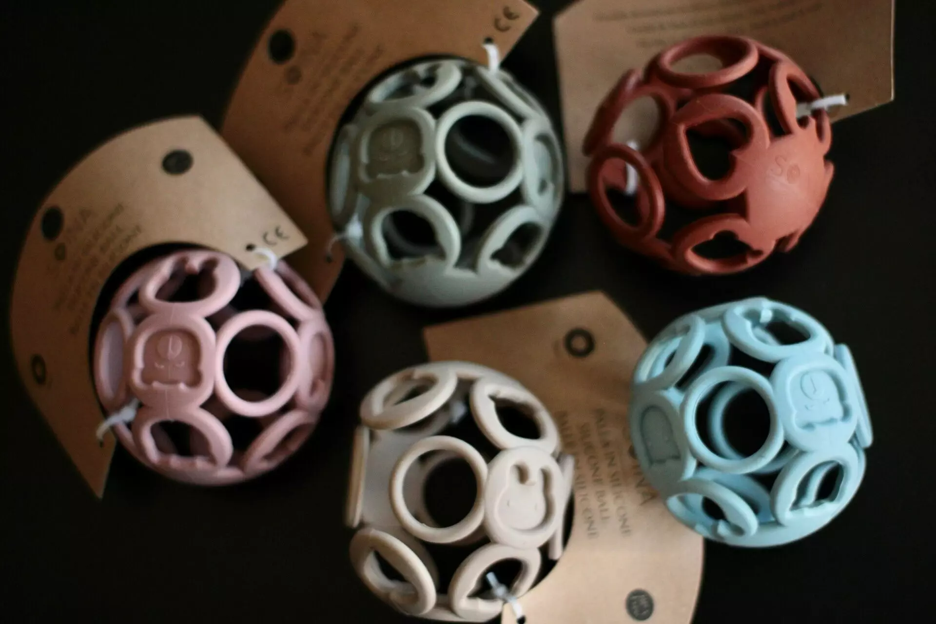 Balle en silicone bleu - soina