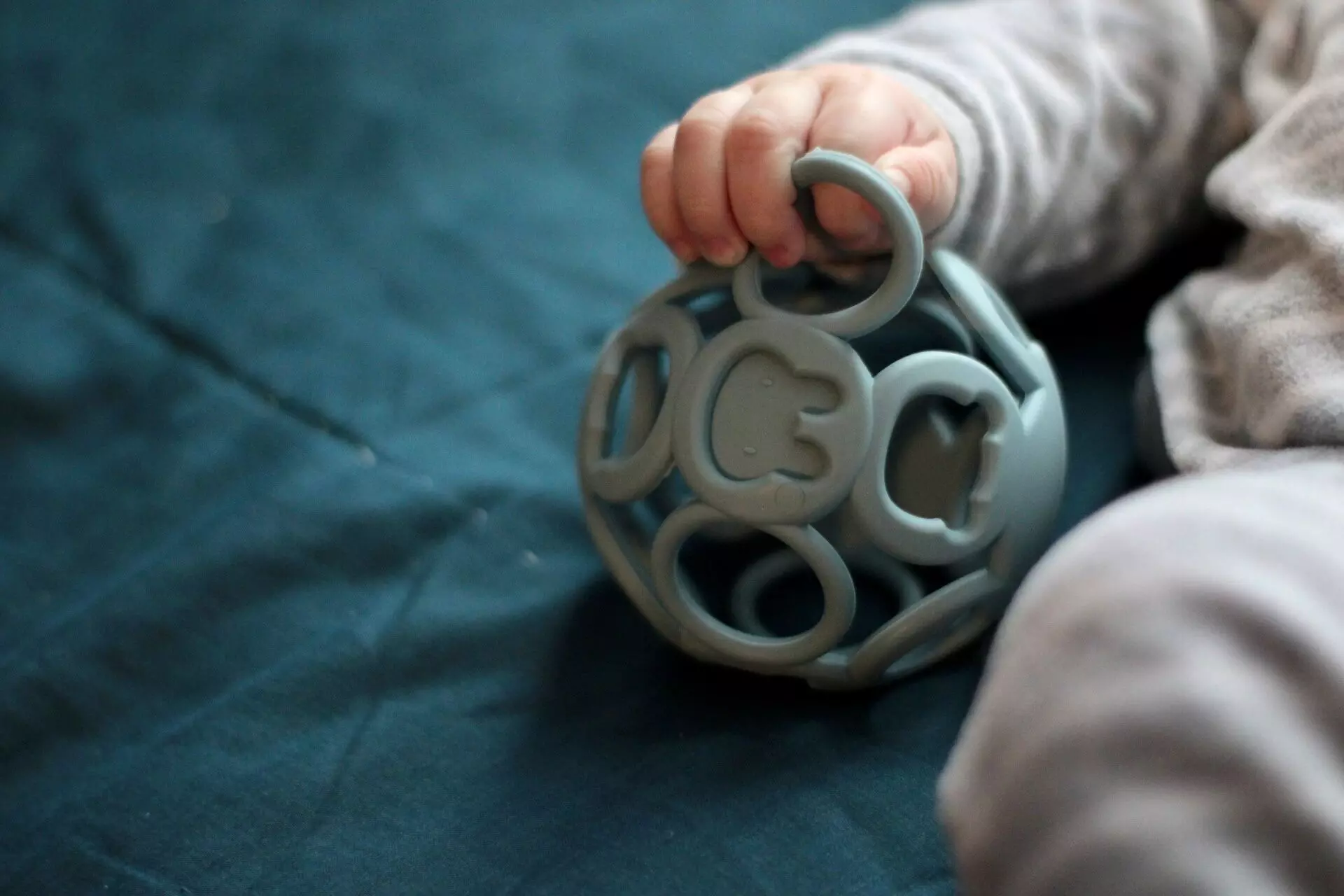 Balle en silicone bleu - soina