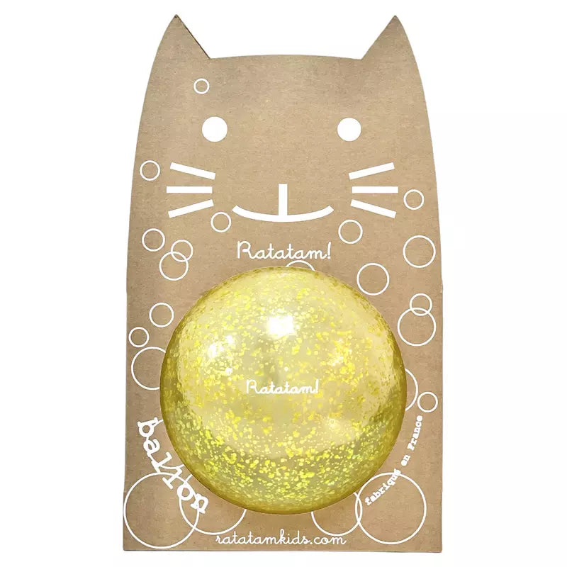 Ballon bulle jaune 15 cm - Ratatam
