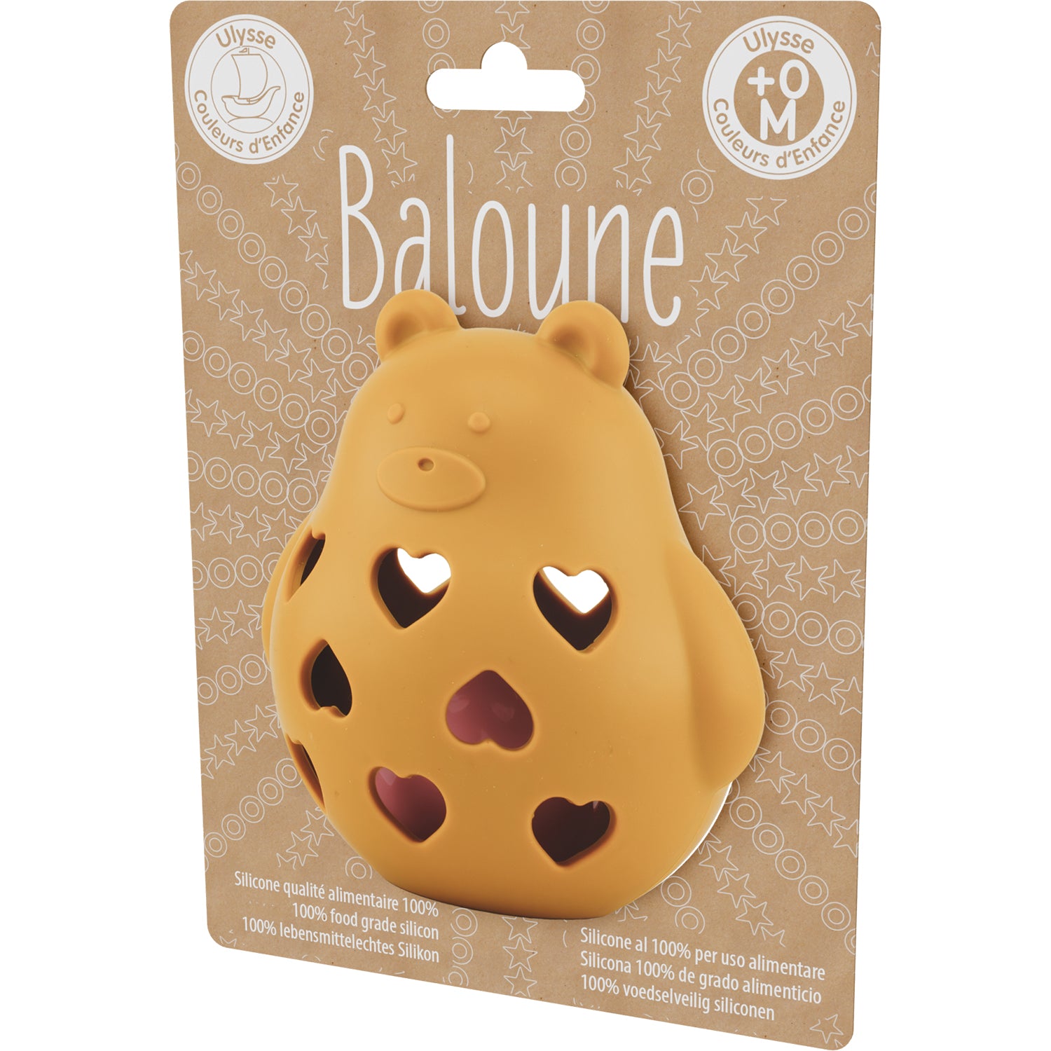 Baloune ourson jaune - Ulysse couleurs d'enfance