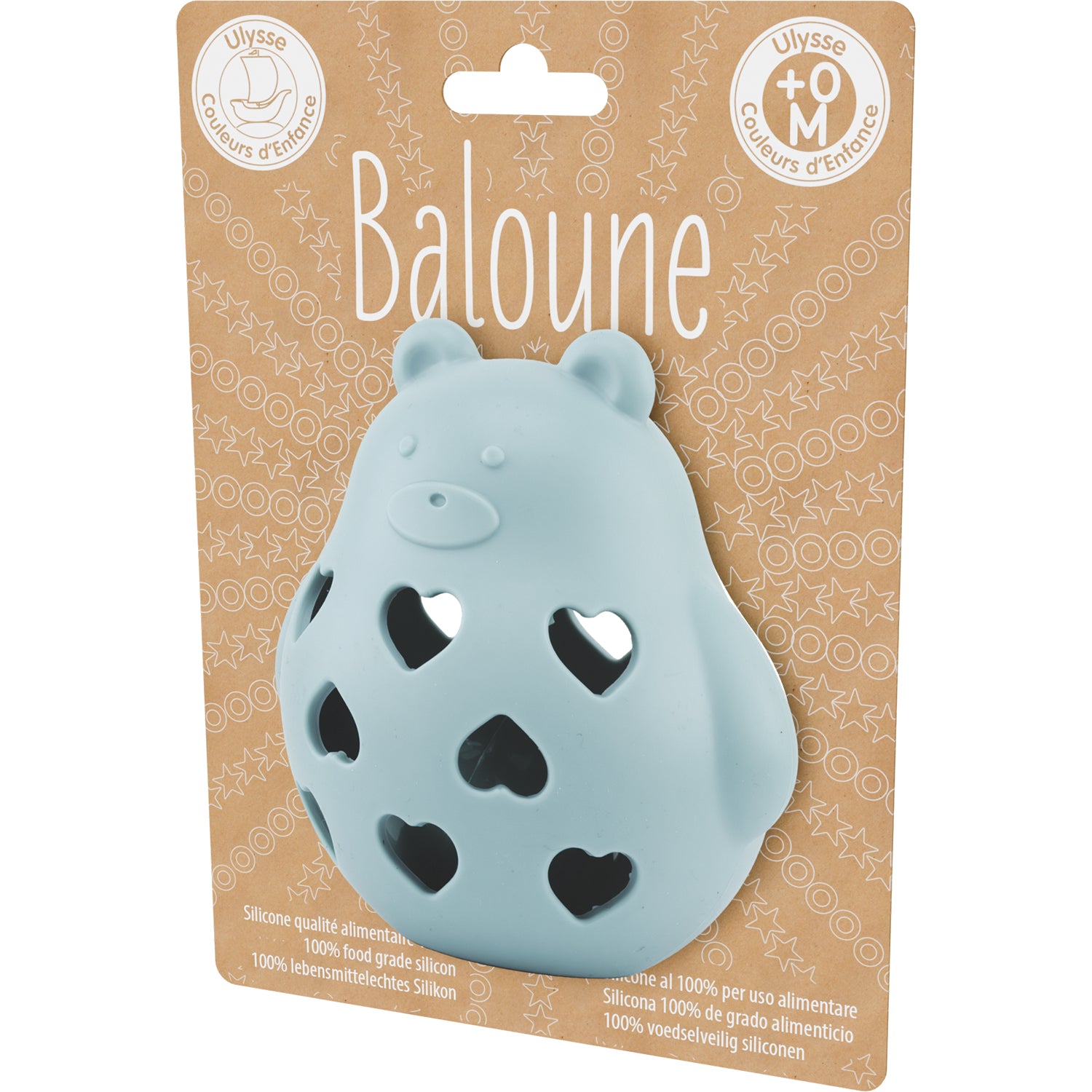 Baloune ourson bleu - Ulysse couleurs d'enfance