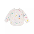 Bavoir à manche longue confetti - The cotton cloud
