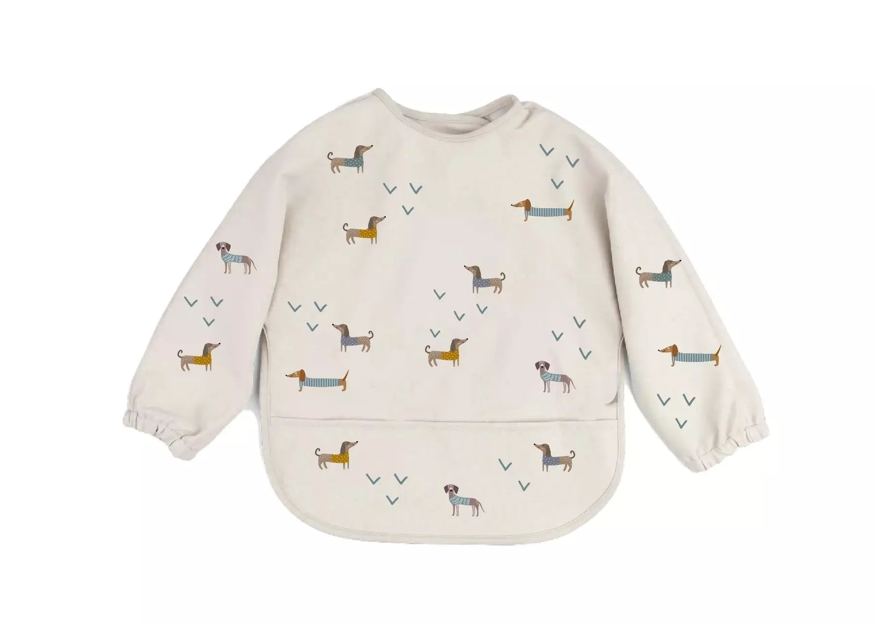 Bavoir à manche longue teckel - The cotton cloud