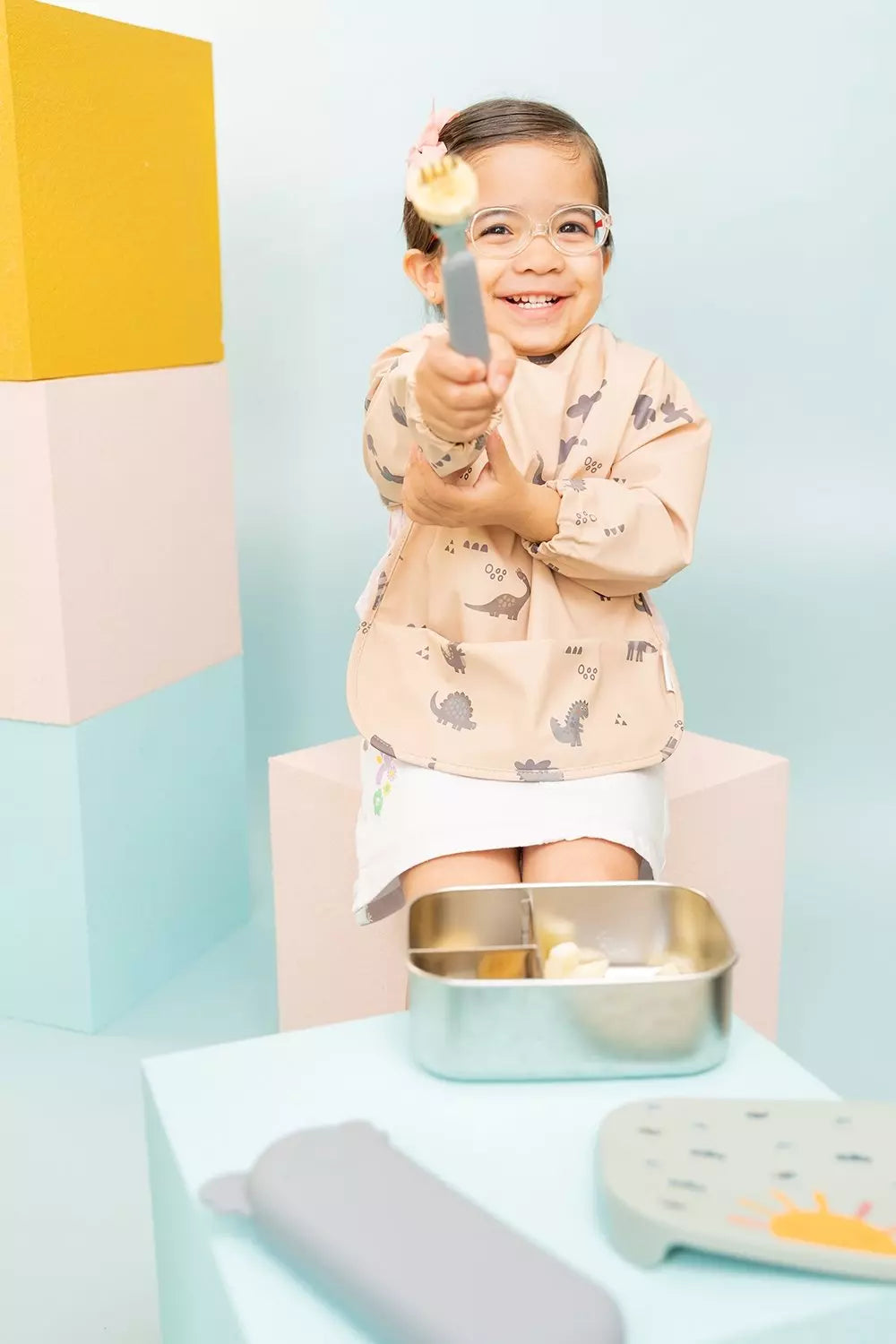 Bavoir à manche longue flying dog - The cotton cloud