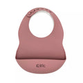 Bavoir en silicone avec récupérateur rose - ki&Vi