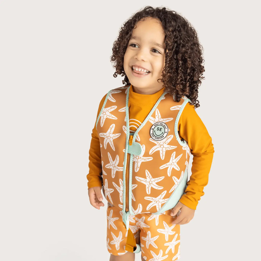 Gilet de natation orange étoile de mer - Swim essentials