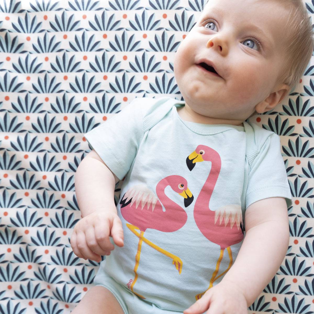 Body manche courte Flamant Rose - Coq en Pâte