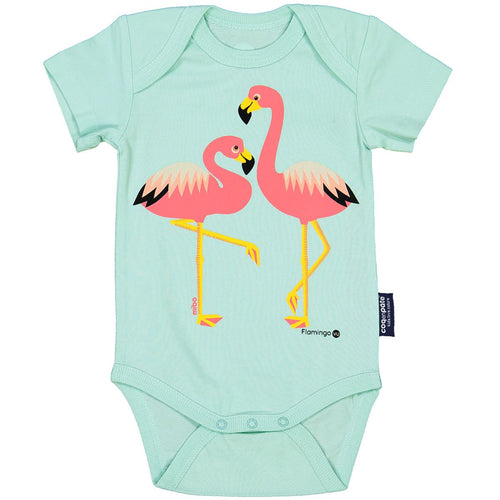 Body manche courte Flamant Rose - Coq en Pâte