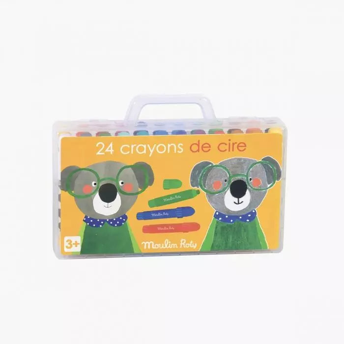 24 crayons de cire les popipops - Moulin roty