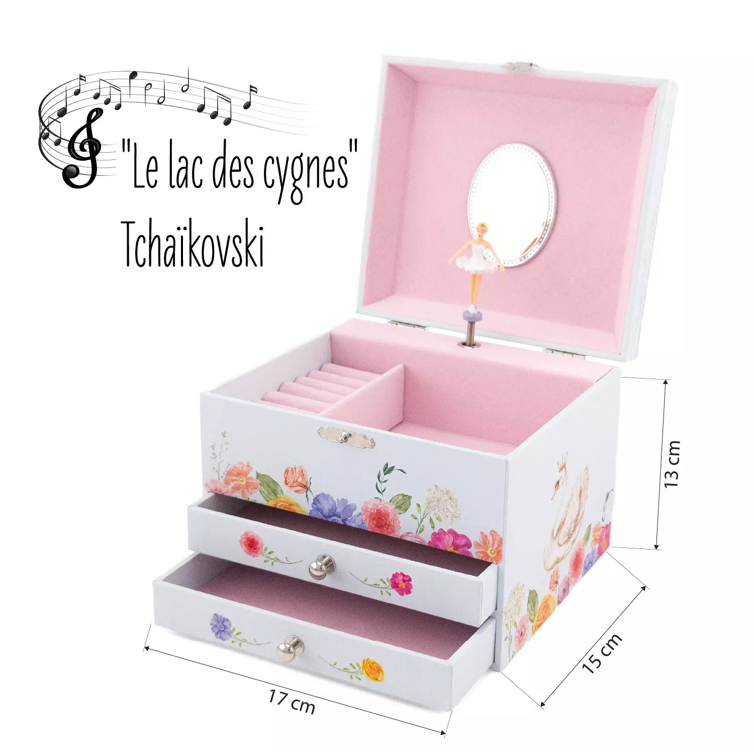 Boite à bijoux musicale Ballerine - Ulysse couelurs d'enfance