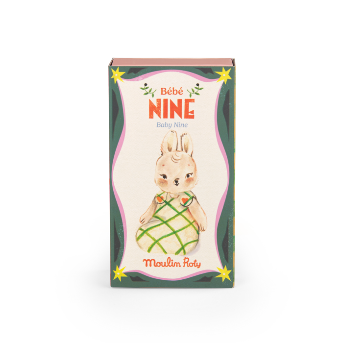 Peluche bébé Nine la lapine Les Minouchkas - Moulin rtioy