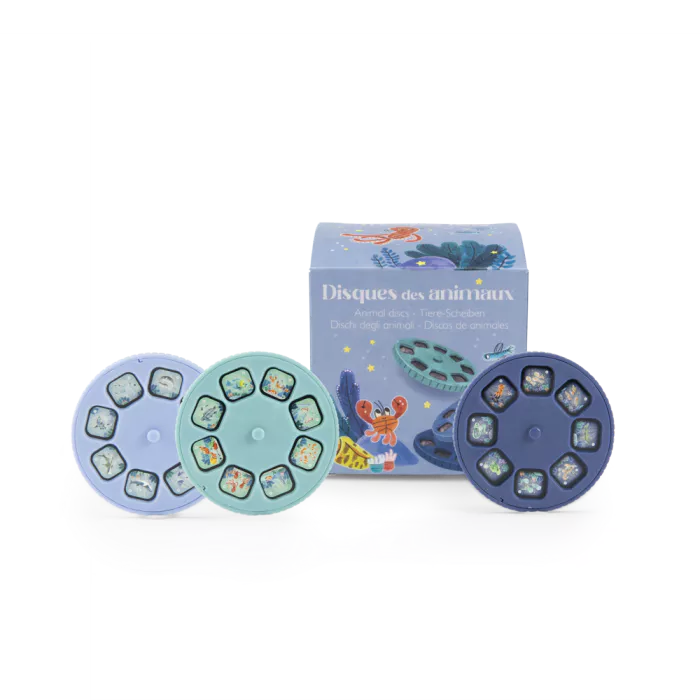 Boite de recharge de 3 disques projecteur thème les aventure de paulie -Moulin roty