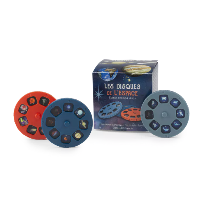 Boite de recharge 3 disques projecteur thème l'espace - Moulin roty