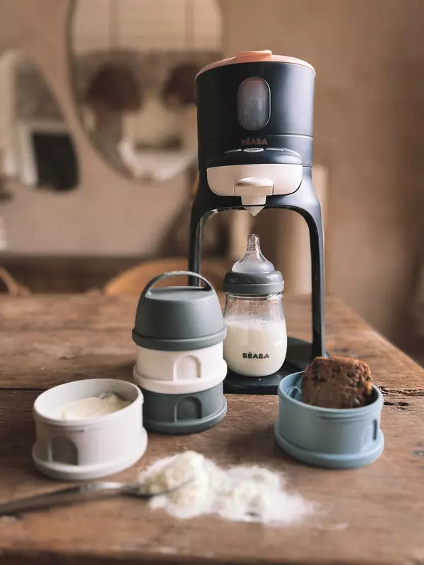 Boîte doseur de lait compartiments bleu/gris - Béaba