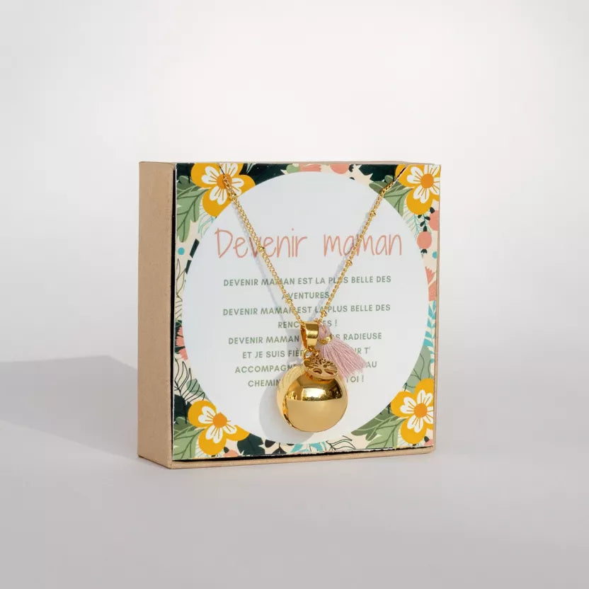 Bola de grossesse Pompon rose - A mes copines