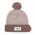Bonnet pompom Block Coffee - Hello hossy