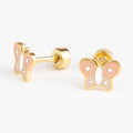 Boucles d'oreilles clous Petit papillon - Mrs Ertha