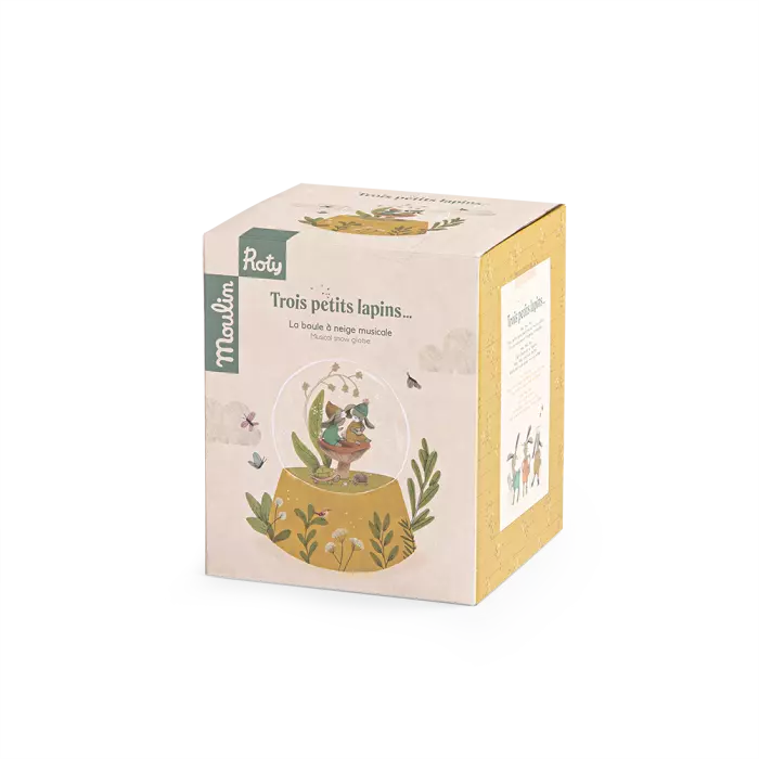 Boule à neige musicale Les trois petits lapins - Moulin roty