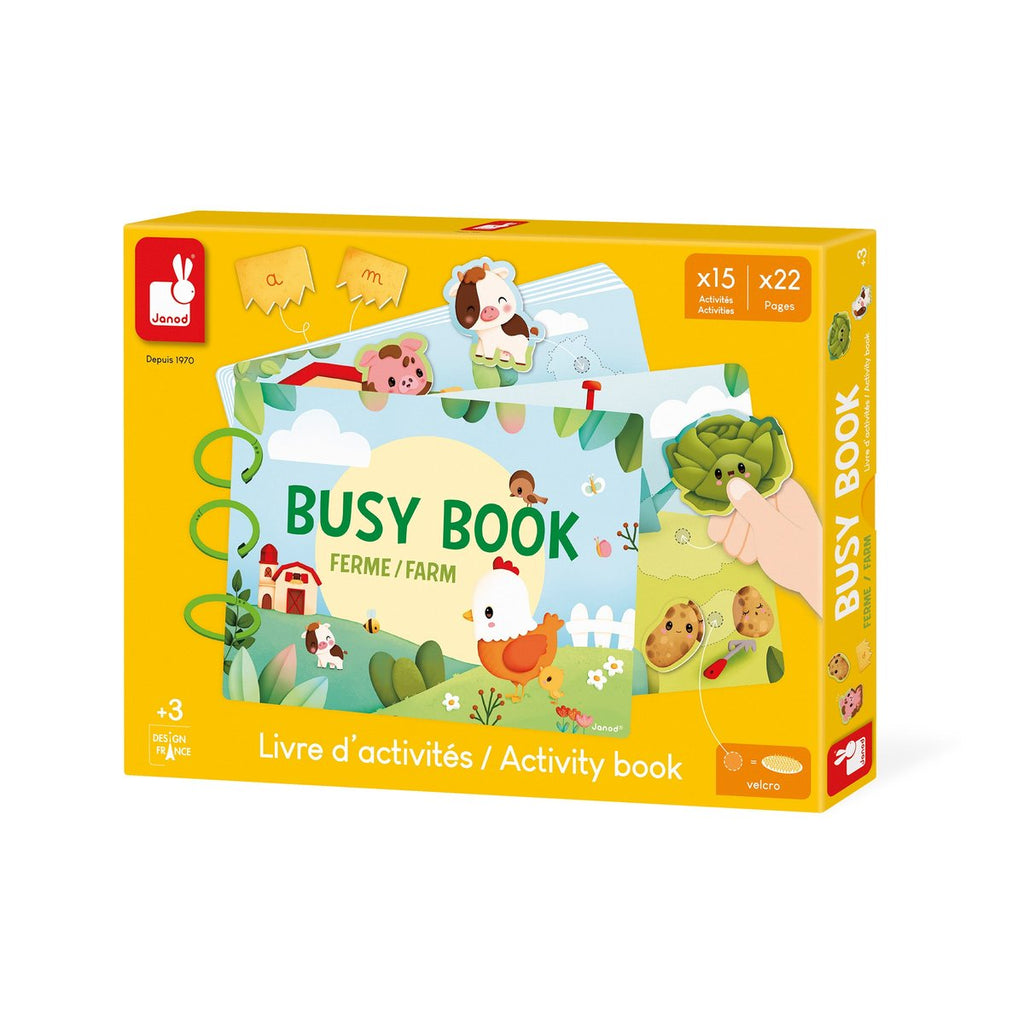 Busy book La ferme Livre éducatif FR/AN - Janod
