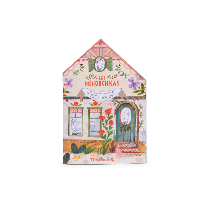 Cahier de coloriage + 150 stickers les Minouchkas - Moulin roty