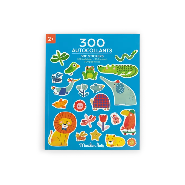 Cahier 300 stickers autocollant Les toupitis - Moulin roty