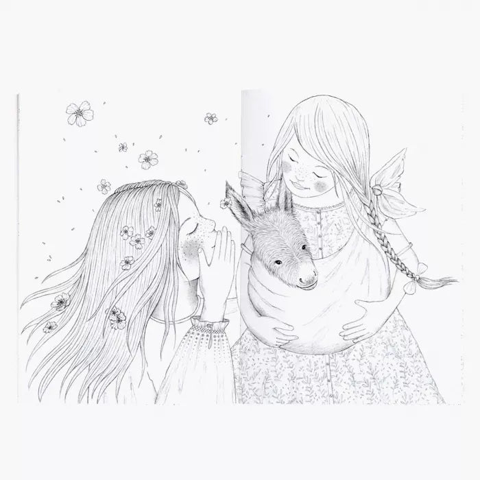 Cahier de coloriage 36 pages Les rosalies - Moulin roty