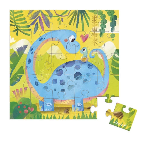 Carte puzzle Maman Dino bébé - Janod