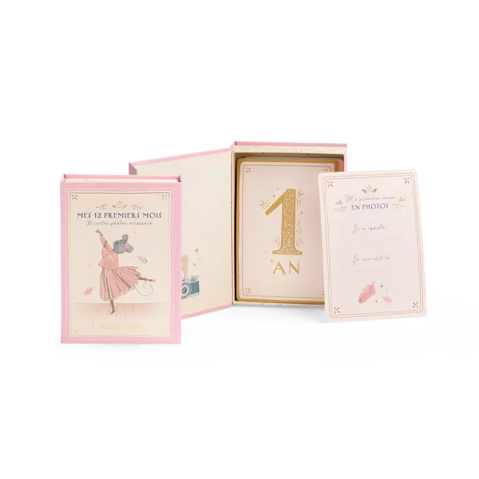 Cartes étapes mes 12 prmeières fois La petite école de danse - Moulin roty