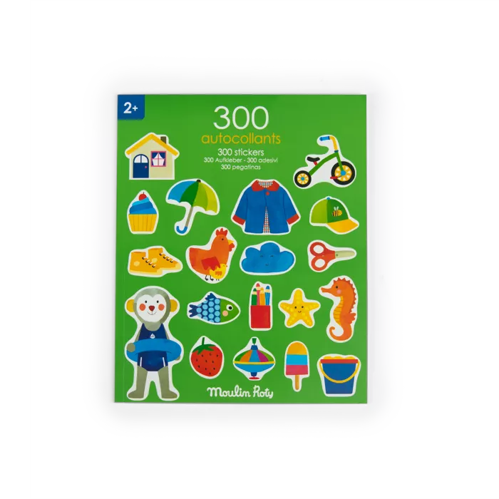Cahier 300 stickers Les popipops - Moulin roty