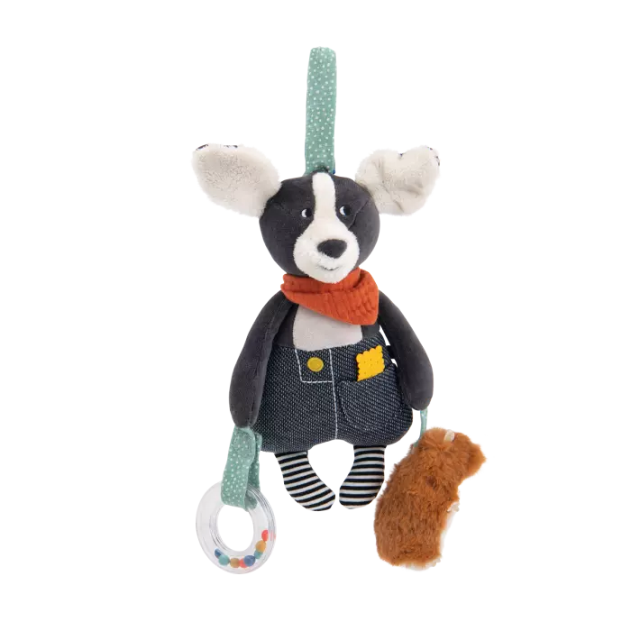 Chien puce d'activités à suspendre Puce & pilou - Moulin roty