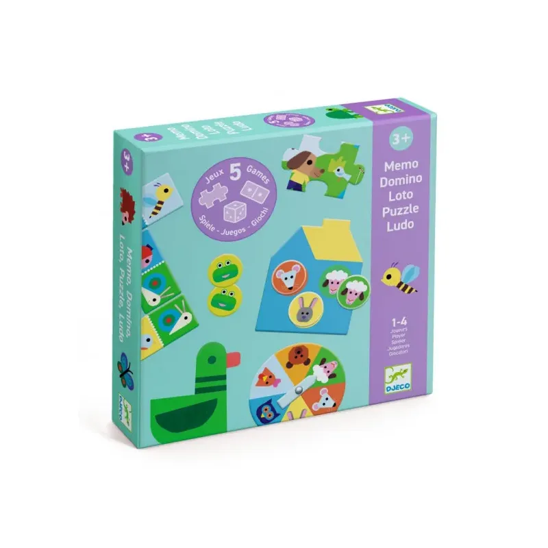 Coffret 5 jeux à la ferme - Djeco