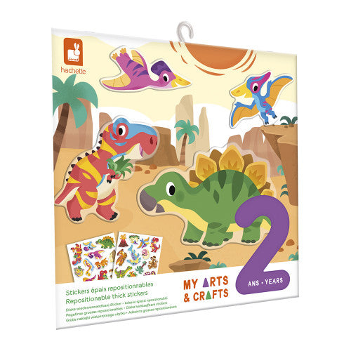 Stickers Dinos épais repossitionnable 2 ans - Janod