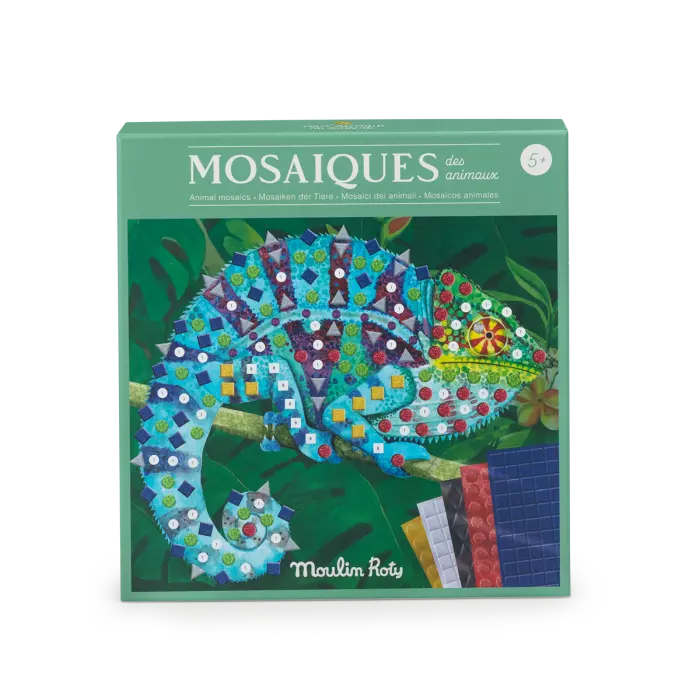 Coffret mosaïque des animaux tout autour du monde - Moulin roty