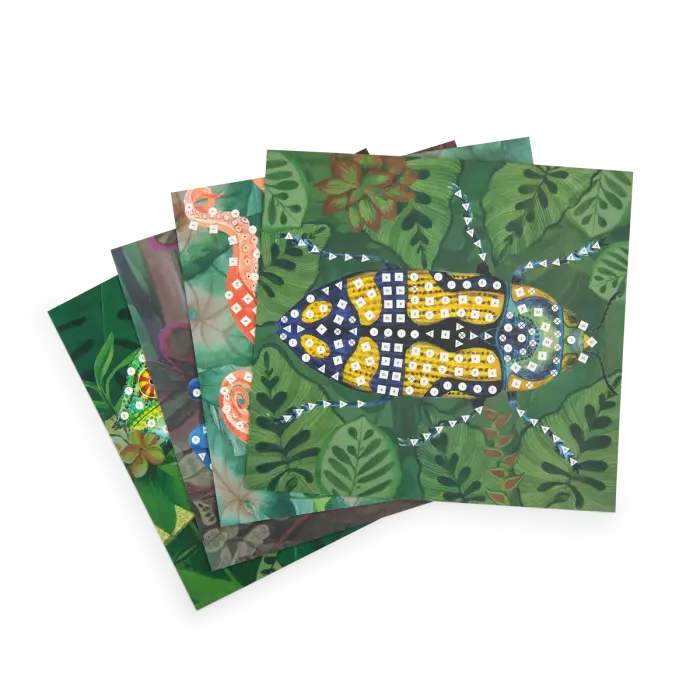 Coffret mosaïque des animaux tout autour du monde - Moulin roty