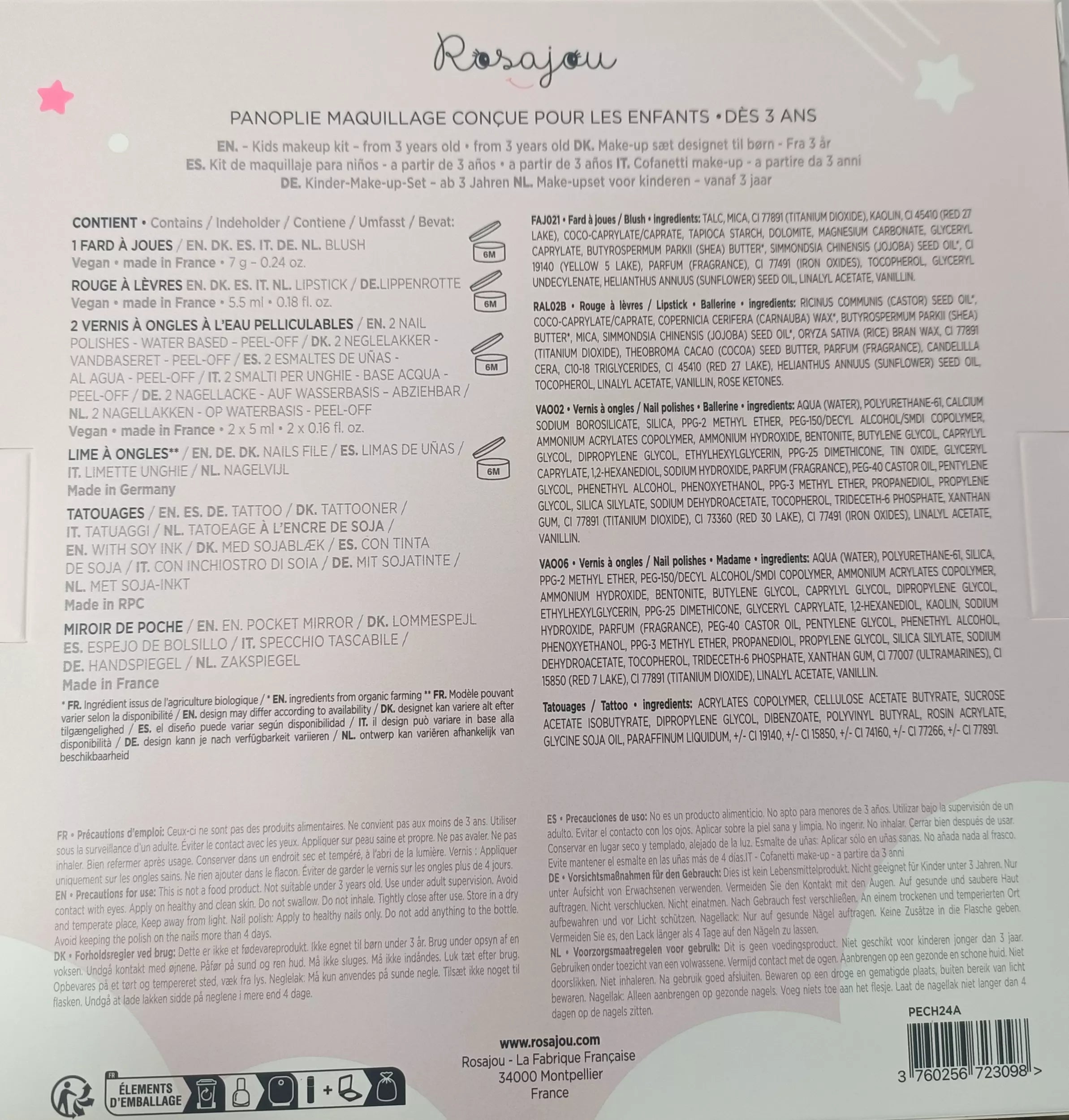 Maquillage fard à joues - Rosajou