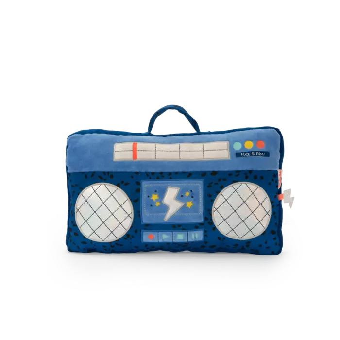 Coussin déco radio Puce & Pilou - Moulin roty