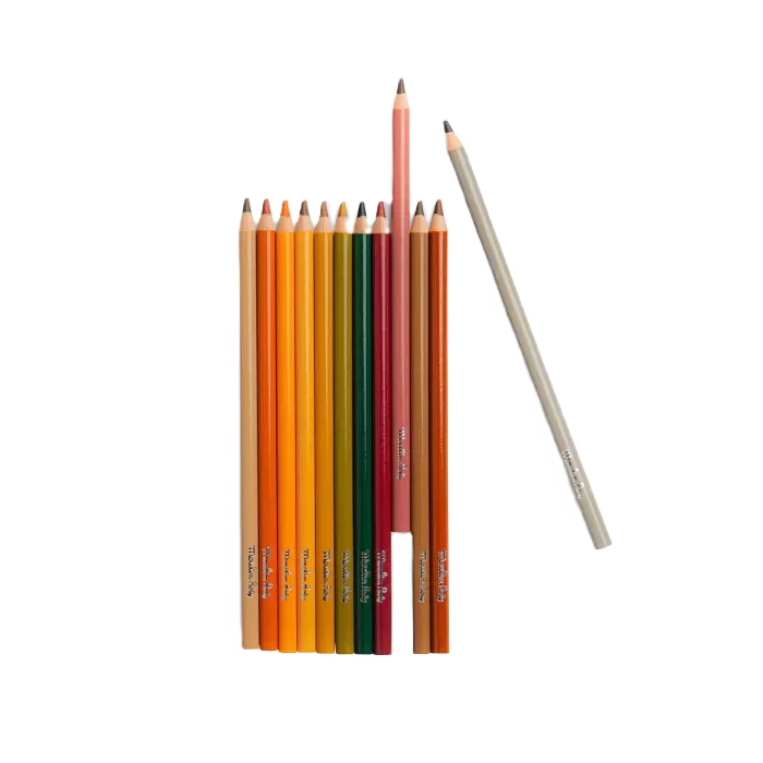 Crayons de couleurs + 3 cartes animaux - Moulin roty